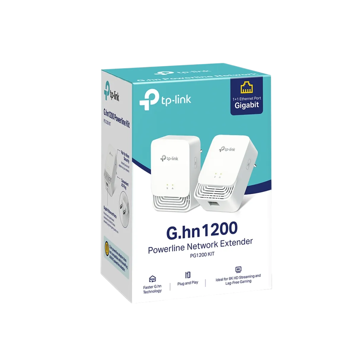 TP-Link PG1200 KIT / G.hn1200 Комплект гигабитных Powerline-адаптеров, 2 модуля, 607 Мбит/с