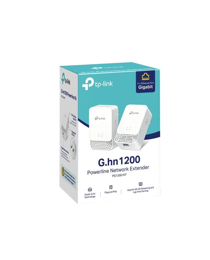TP-Link PG1200 KIT / G.hn1200 Комплект гигабитных Powerline-адаптеров, 2 модуля, 607 Мбит/с