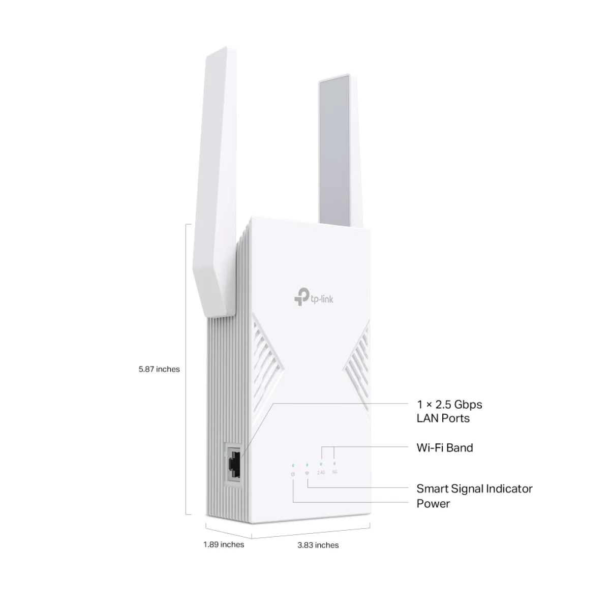 TP-Link RE235BE / BE3600 Двухдиапазонный усилитель сигнала Wi-Fi 7 с EasyMesh, MLO и портом 2.5GbE