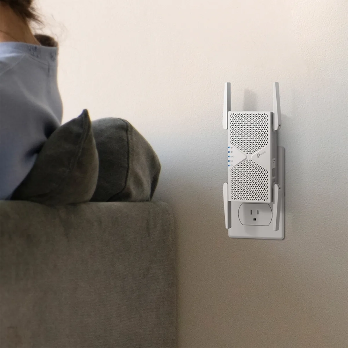 TP-Link RE405BE / BE6500 Двухдиапазонный усилитель сигнала Wi-Fi 7 с 2.5GbE, EasyMesh и MLO