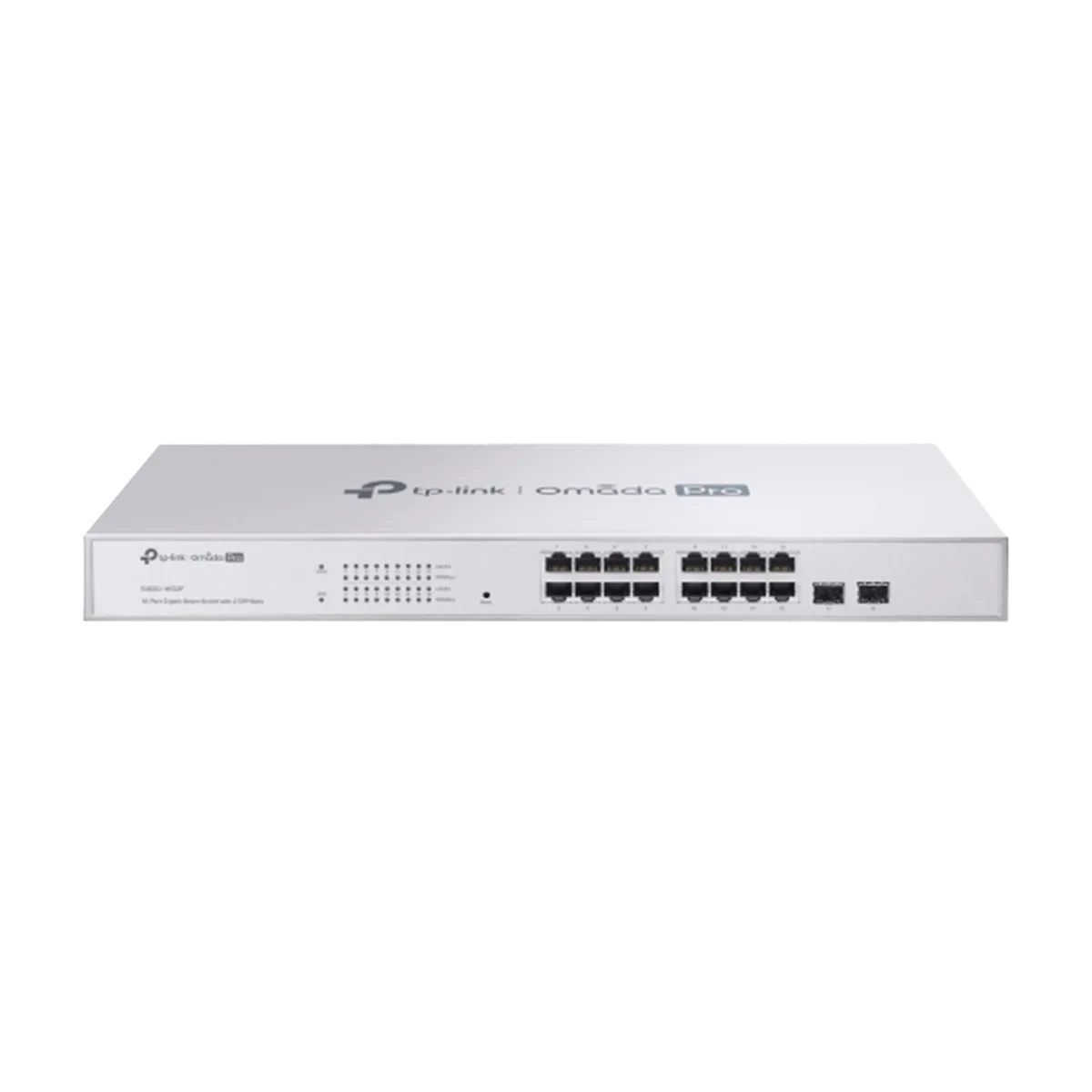 TP-Link Omada Pro S4500-16G2F / Гигабитный интеллектуальный коммутатор с 16 портами и 2 слотами SFP.
