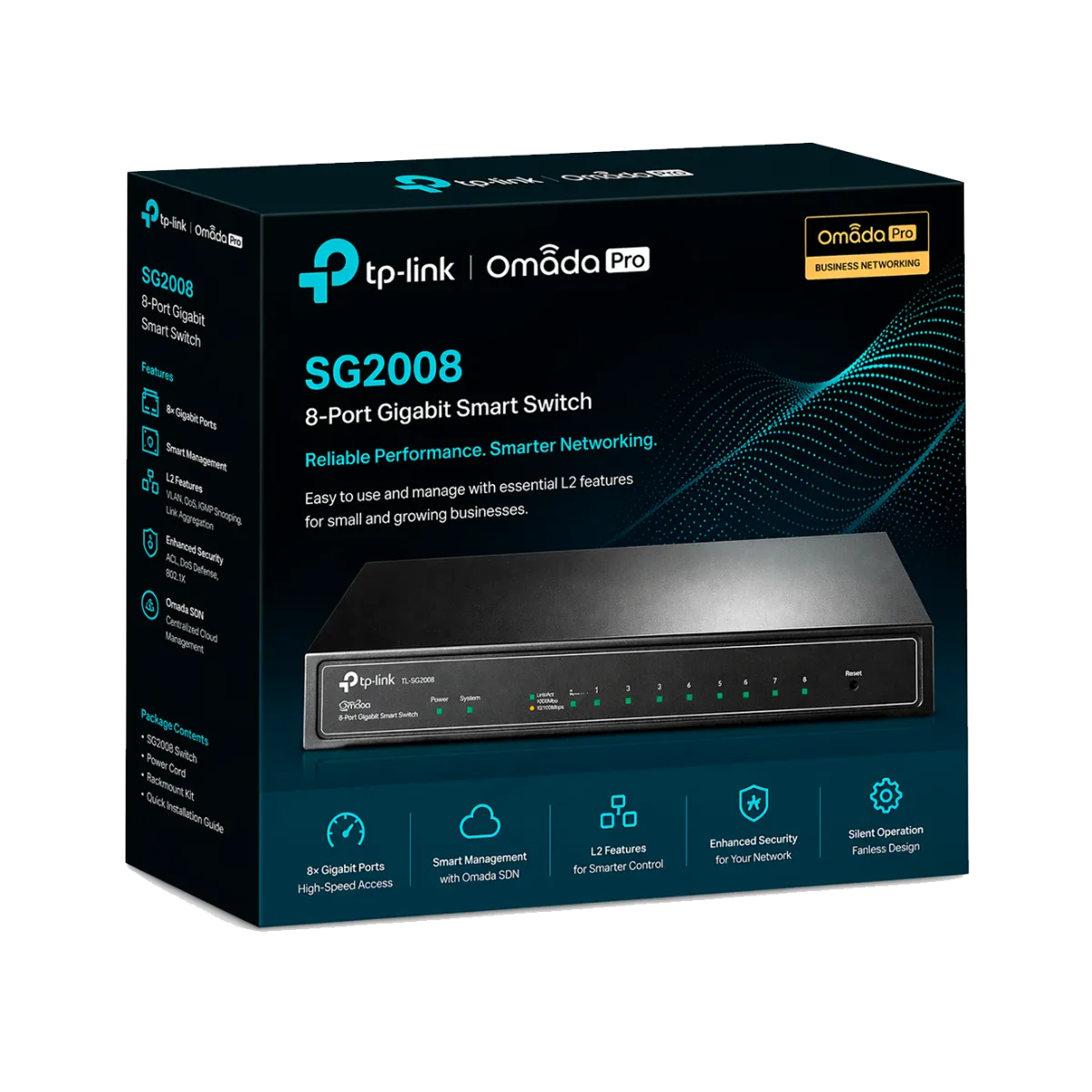 TP-Link Omada SG2008 / 8-портовый гигабитный коммутатор Smart