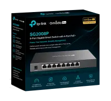 TP-Link Omada SG2008P / Интеллектуальный гигабитный коммутатор с 8 портами и поддержкой PoE+ с 4 портами.