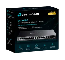 TP-Link Omada SG2016P / Интеллектуальный гигабитный коммутатор на 16 портов с поддержкой PoE+ на 8 портов