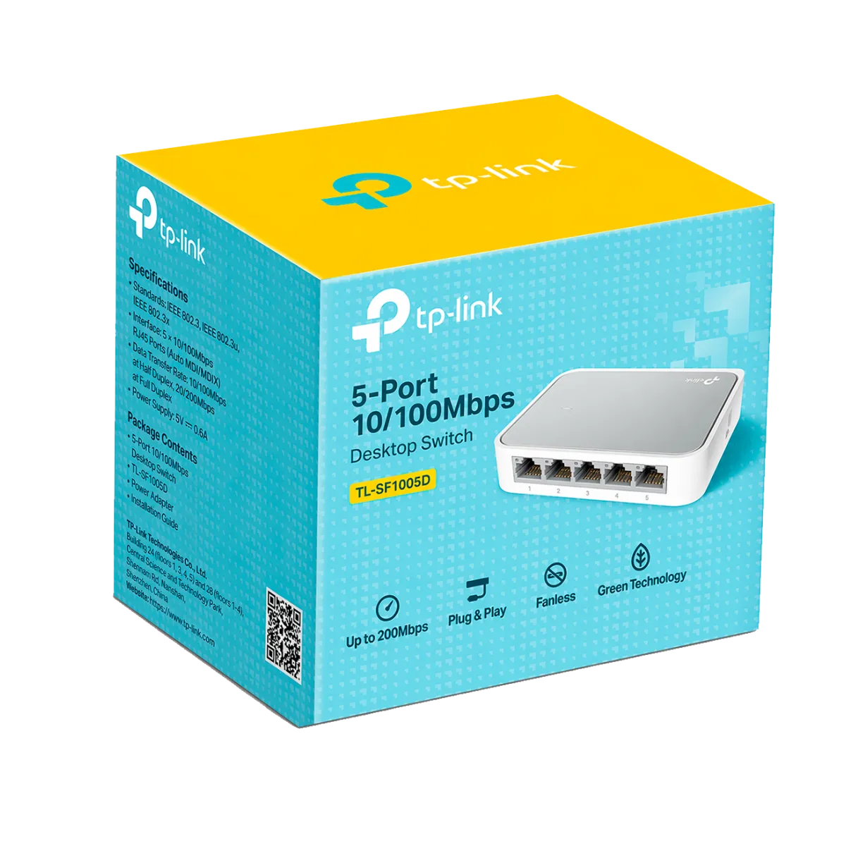 TP-Link TL-SF1005D / 5-портовый настольный коммутатор