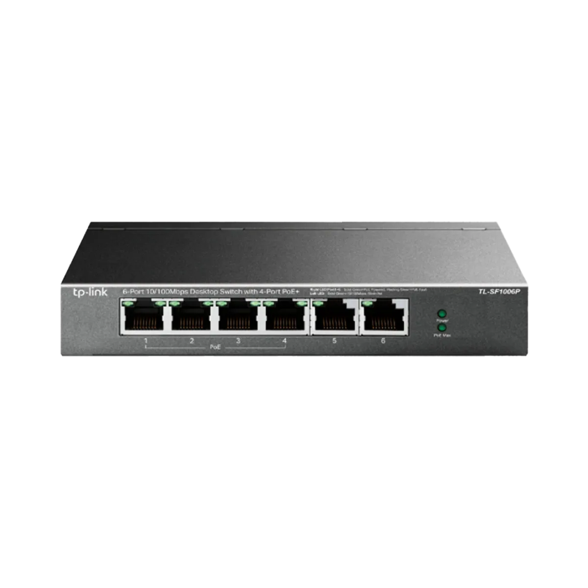 TP-Link TL-SF1006P / 6-портовый настольный коммутатор с 4 портами PoE+