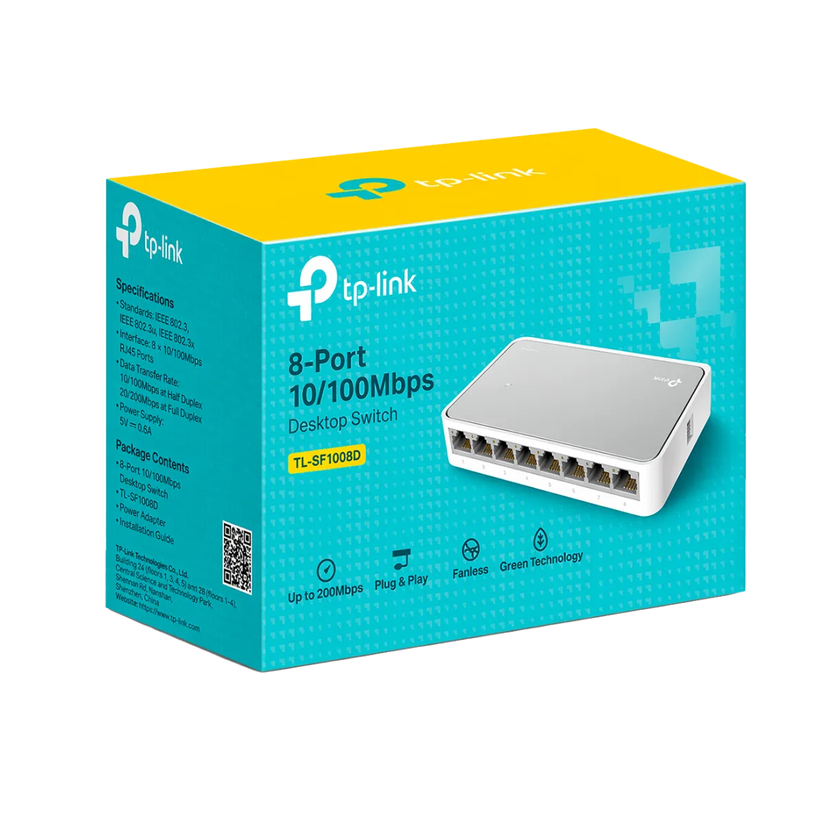 TP-Link TL-SF1008D / 8-портовый настольный коммутатор