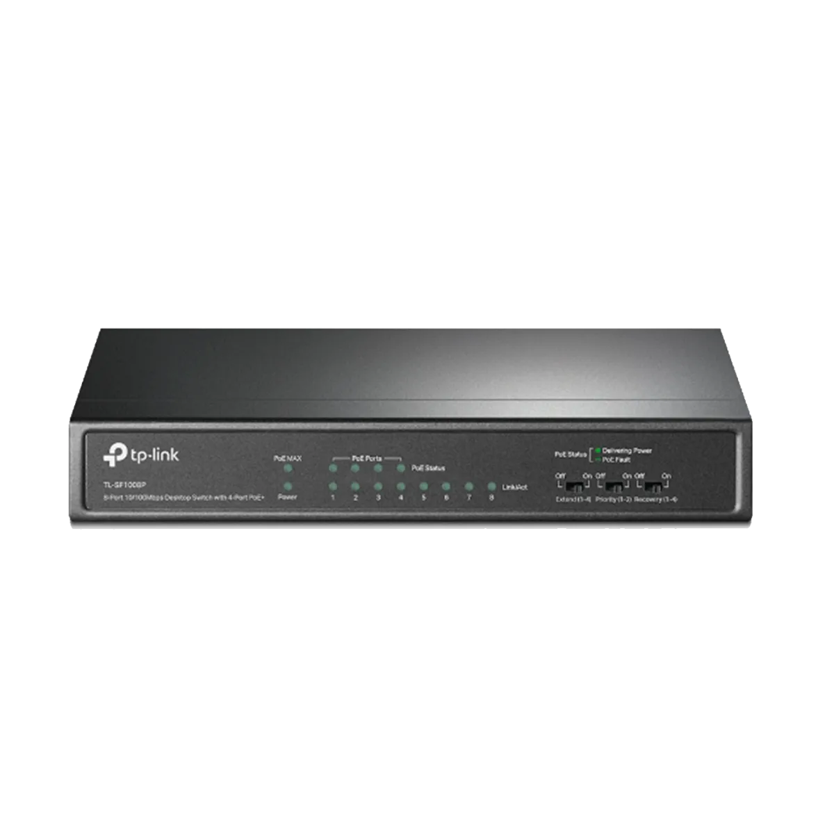 TP-Link TL-SF1008P / 8-портовый настольный коммутатор с 4-портами PoE+