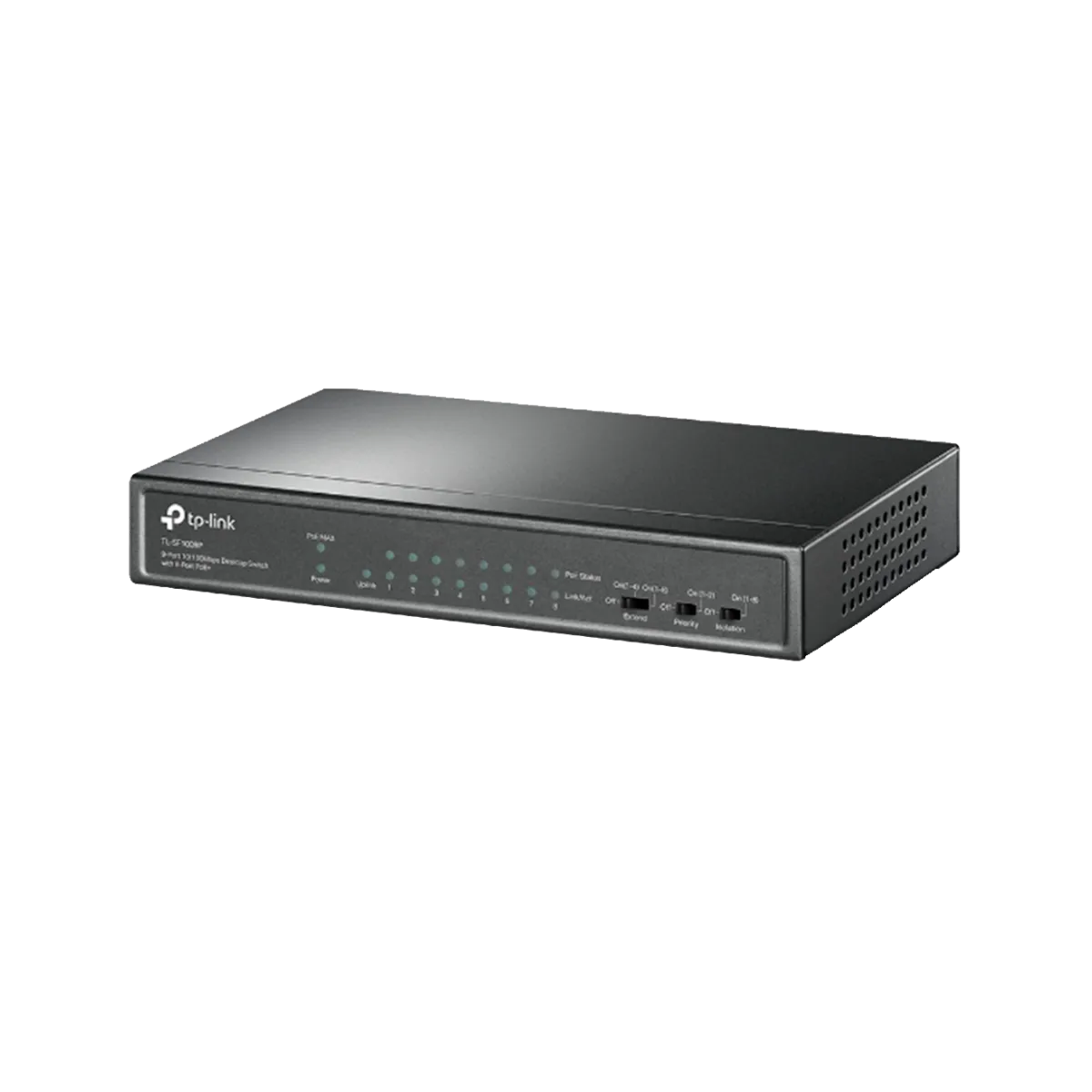 TP-Link TL-SF1009P / 9-портовый настольный коммутатор с 8-портами PoE+