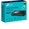 TP-Link TL-SF1009P / 9-портовый настольный коммутатор с 8-портами PoE+