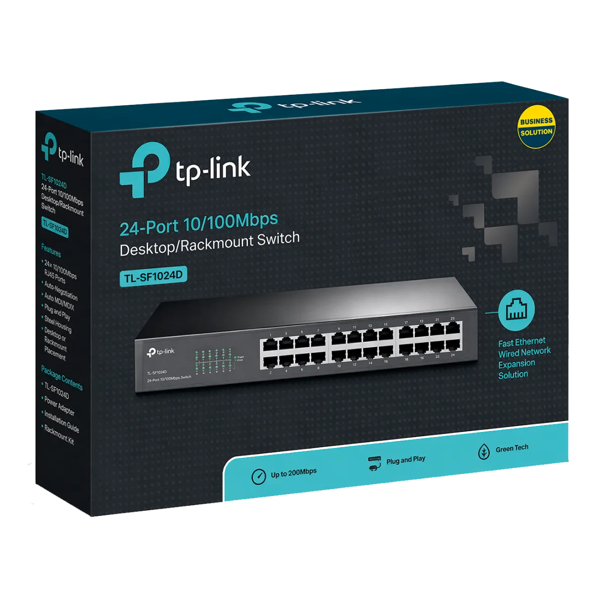 TP-Link TL-SF1024D / 24-портовый коммутатор (настольный/ монтируемый в стойку)