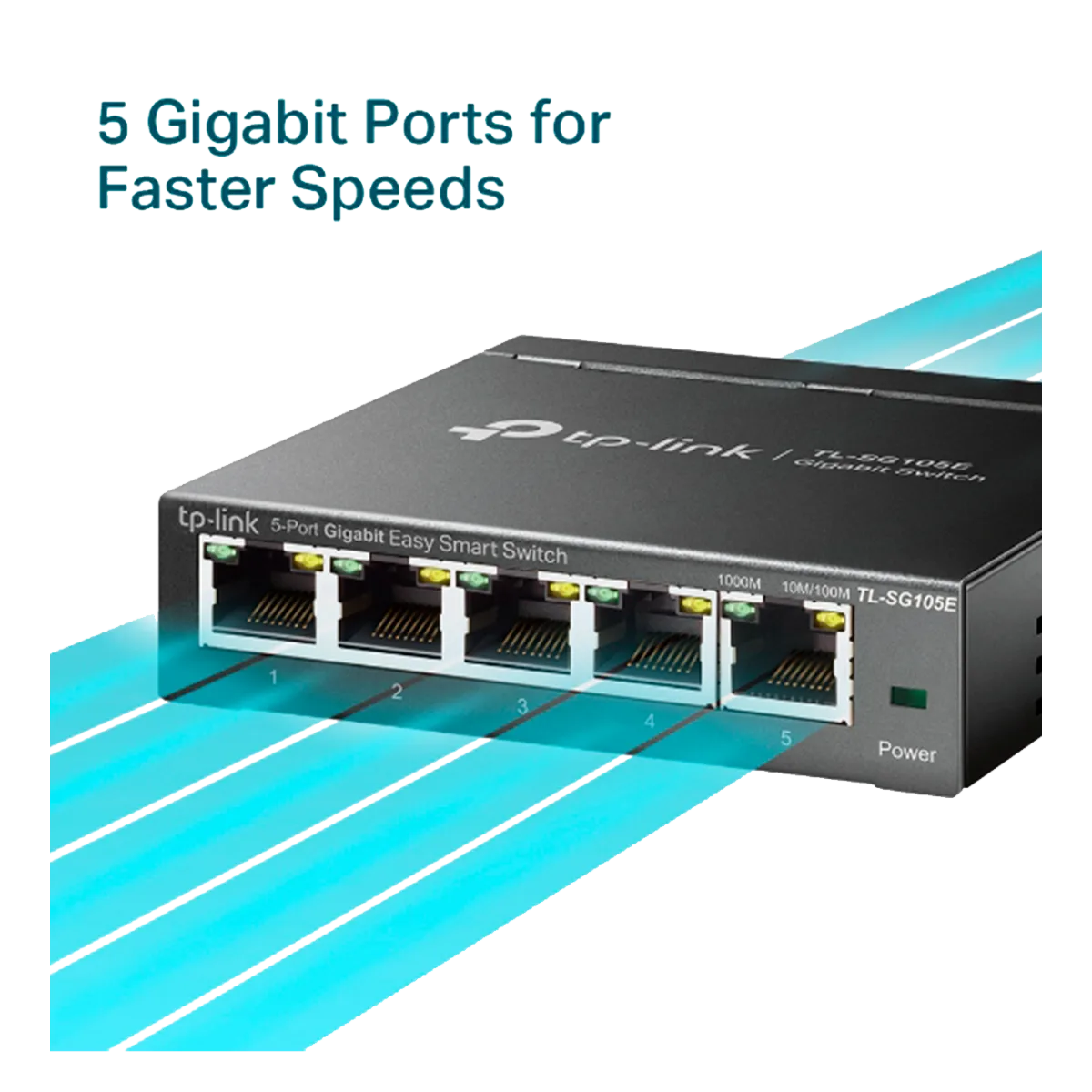 TP-Link TL-SG105E / Easy Smart 5-портовый гигабитный коммутатор