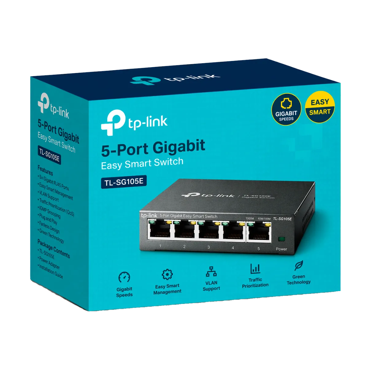 TP-Link TL-SG105E / Easy Smart 5-портовый гигабитный коммутатор