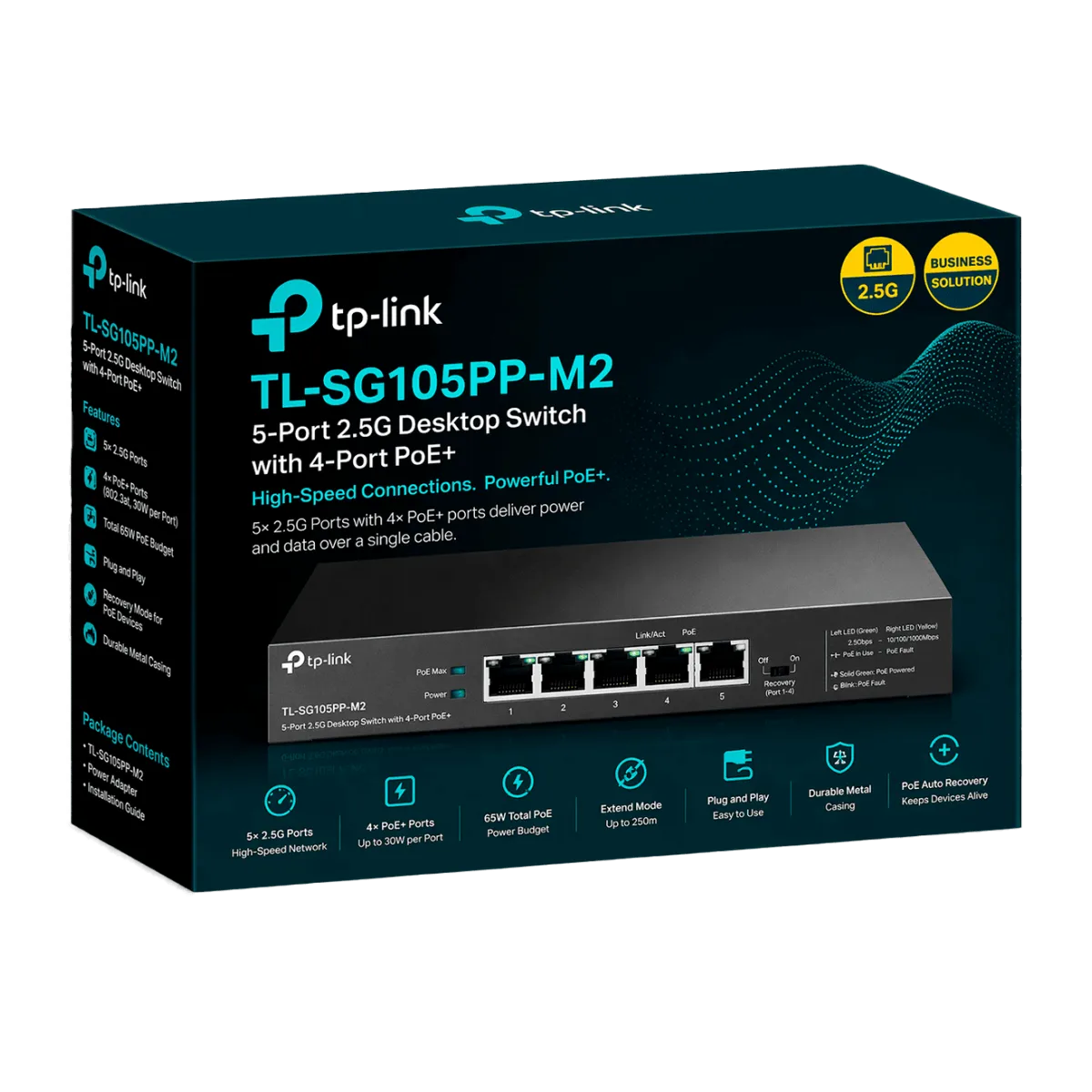 TP-Link TL-SG105-M2 / 5-портовый настольный коммутатор 2,5G