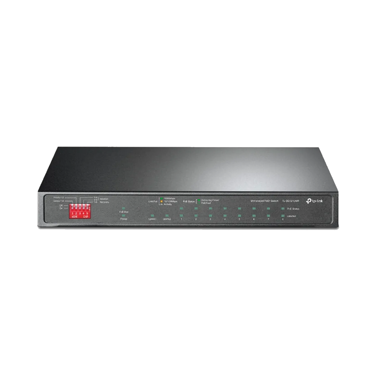 TP-Link TL-SG1210MP / Настольный гигабитный коммутатор на 10 портов с поддержкой PoE+ на 8 портов.