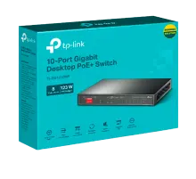 TP-Link TL-SG1210MP / Настольный гигабитный коммутатор на 10 портов с поддержкой PoE+ на 8 портов.