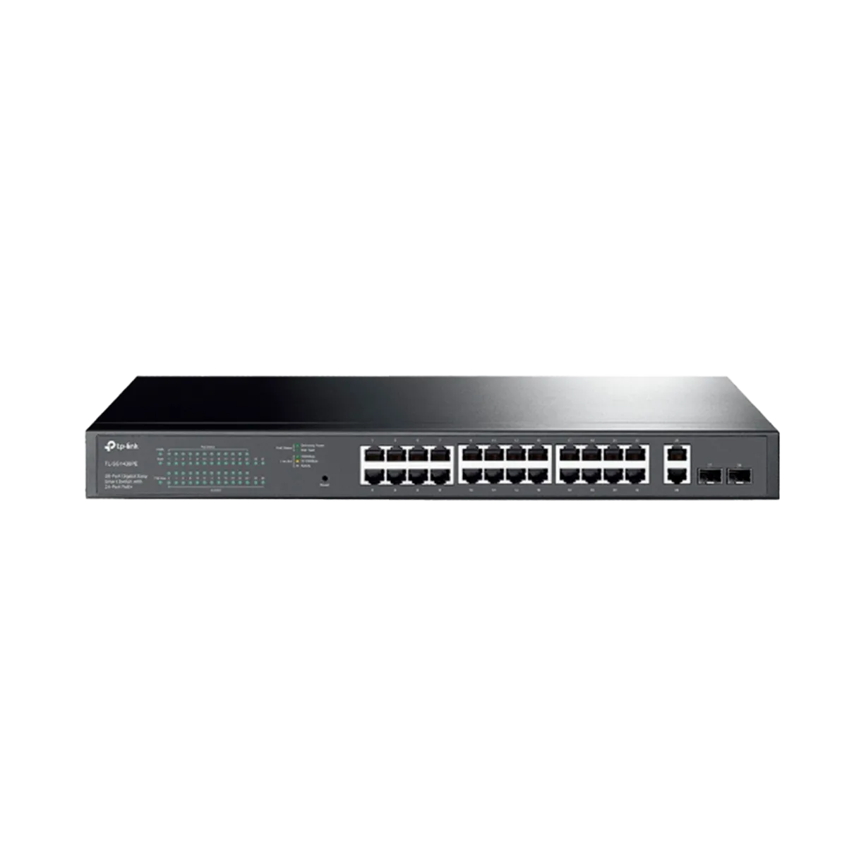 TP-Link TL-SG1428PE / Easy Smart гигабитный коммутатор с 24 портами PoE+, 2 портами без РоЕ и 2 SFP слотами