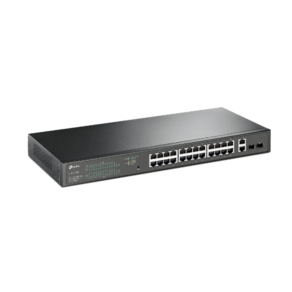 TP-Link TL-SG1428PE / Easy Smart гигабитный коммутатор с 24 портами PoE+, 2 портами без РоЕ и 2 SFP слотами