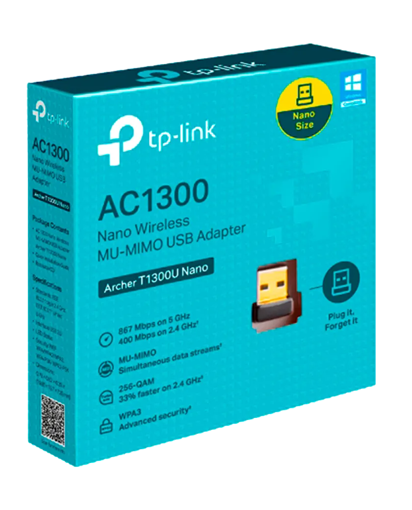 TP-Link Archer T1300U / AC1300 Двухдиапазонный беспроводной USB-адаптер Wi-Fi