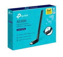 TP-Link Archer T2U Plus / AC600 Двухдиапазонный беспроводной USB-адаптер высокого усиления