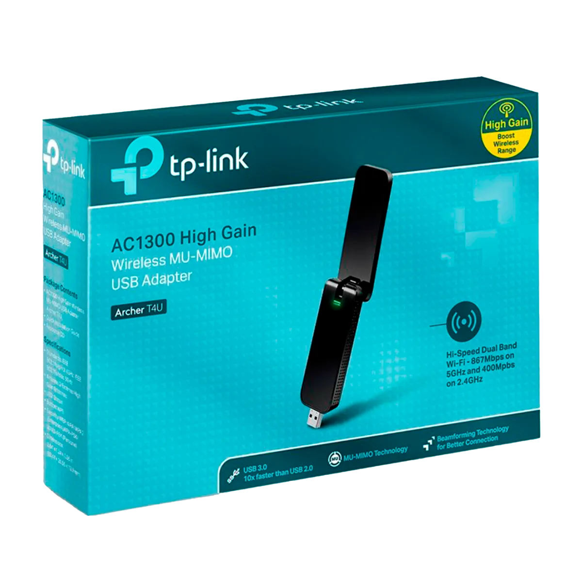 TP-Link Archer T4U / AC1300 Двухдиапазонный беспроводной USB-адаптер Wi-Fi