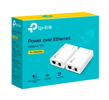 TP-Link Omada TL-PoE200 / Комплект адаптеров Power over Ethernet (PoE-инжектор+сплиттер)