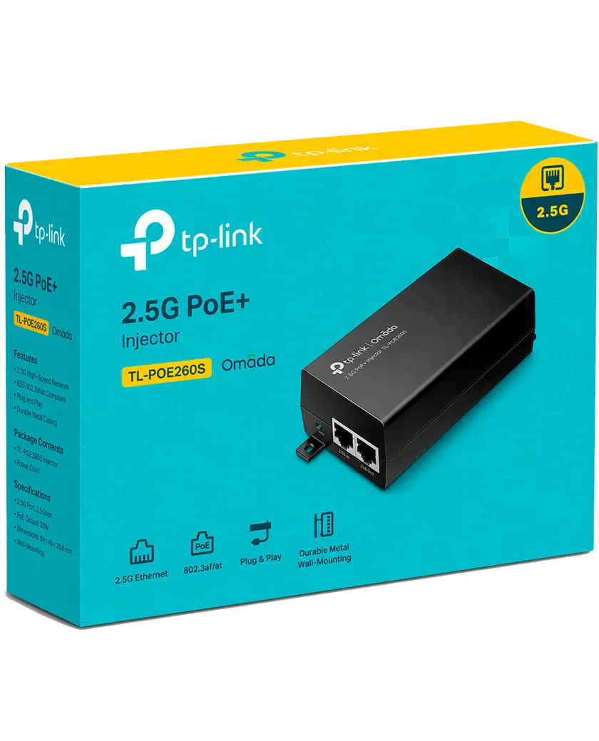 TP-Link Omada PoE260S / Инжектор PoE+ 2,5G