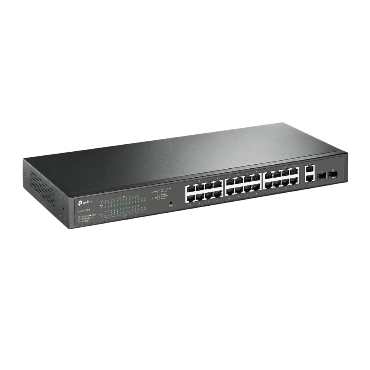 TP-Link TL-SG228PE / 28-портовый гигабитный Easy Managed коммутатор с 24 портами PoE+ и 2 SFP