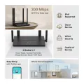 TP-Link TL-WR846N / N300 Беспроводной маршрутизатор Wi-Fi 4 с 4 антеннами, EasyMesh и 4 режимами работы
