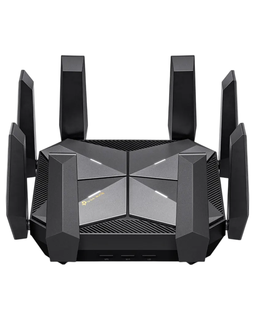TP-Link Archer AXE300 / AXE16000 Четырехдиапазонный 16-потоковый маршрутизатор Wi-Fi 6E с двумя портами 10G