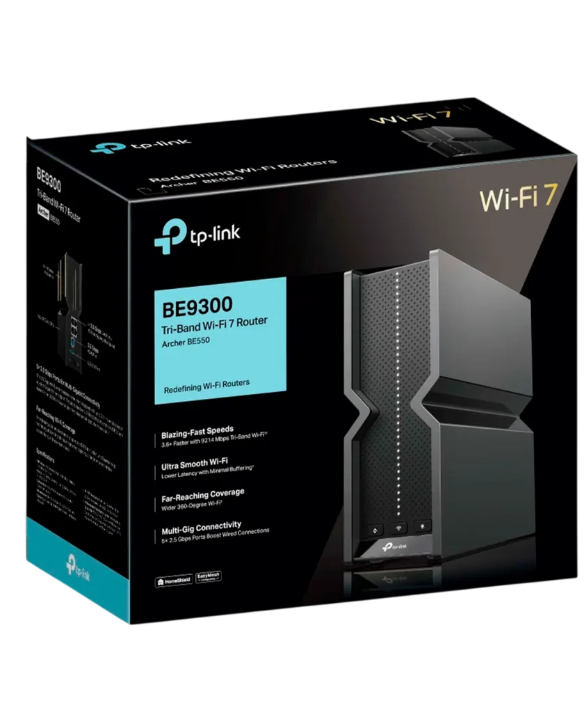 TP-Link Archer BE550 / BE7200 Трехдиапазонный беспроводной маршрутизатор Wi-Fi 7