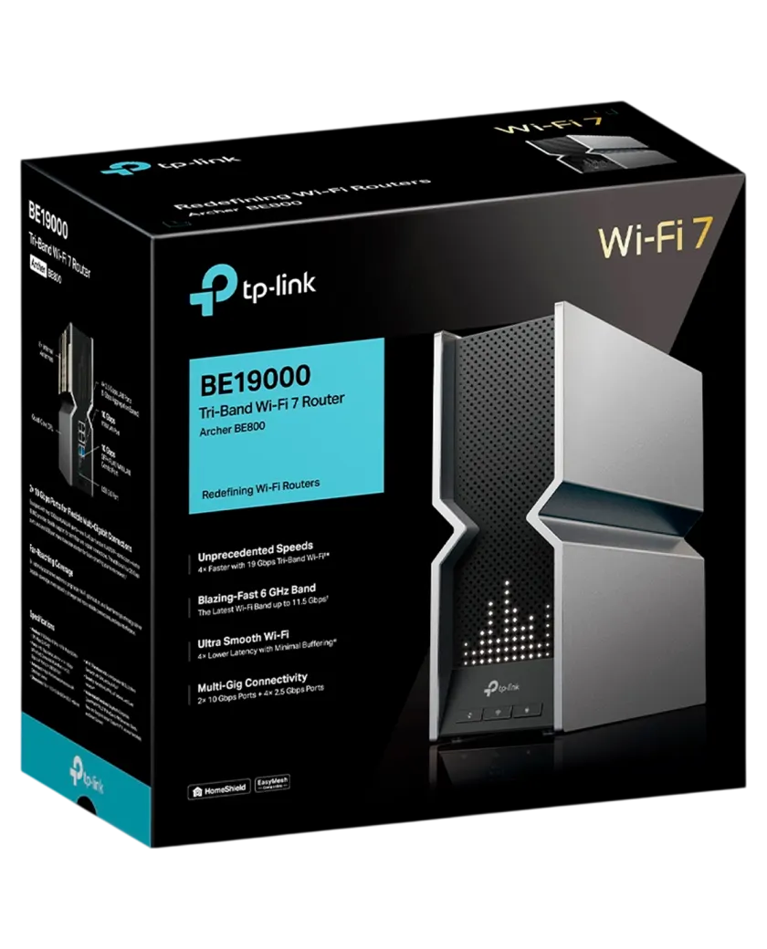 TP-Link Archer BE800 / BE19000 Трехдиапазонный маршрутизатор Wi-Fi 7