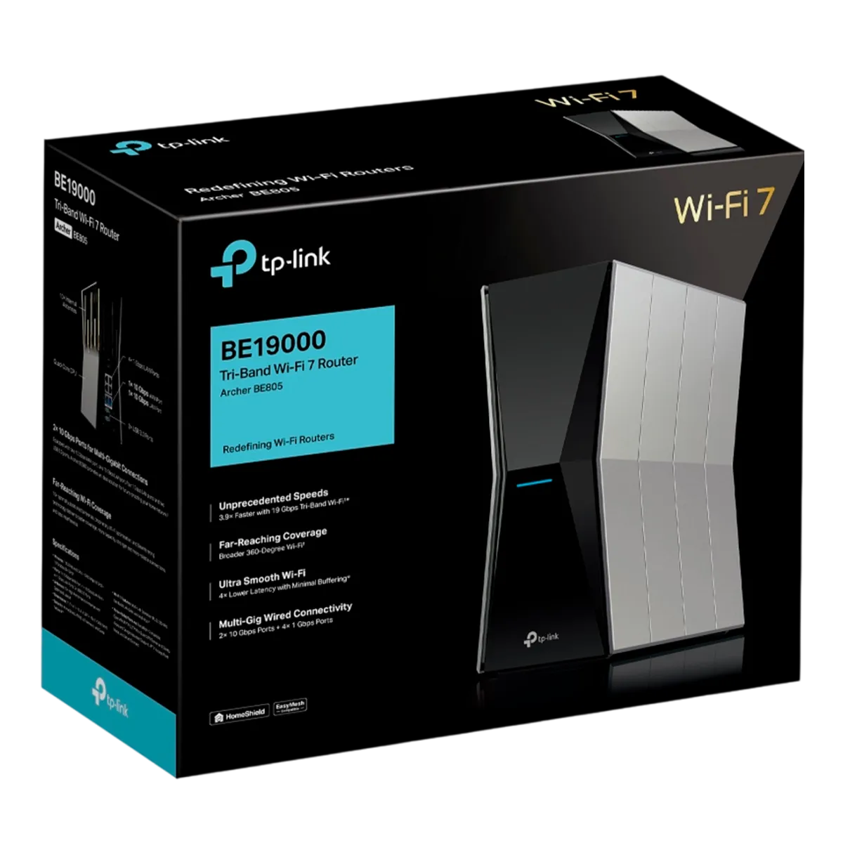 TP-Link Archer BE805 / BE19000 Трехдиапазонный маршрутизатор Wi-Fi 7