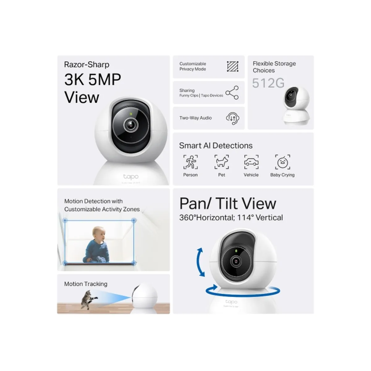 TP-Link Tapo C230 / Умная поворотно-наклонная камера с ИИ