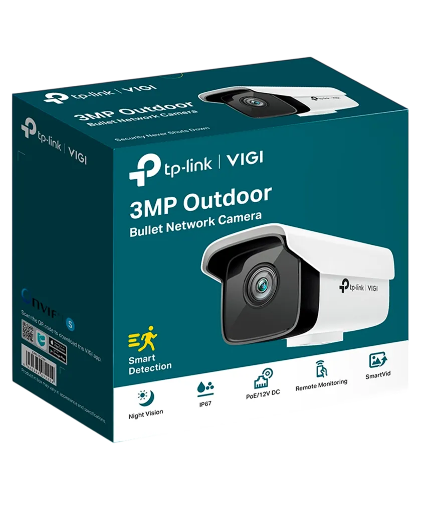 TP-Link VIGI C300HP-6 (6мм) / 3MP Уличная цилиндрическая IP-камера