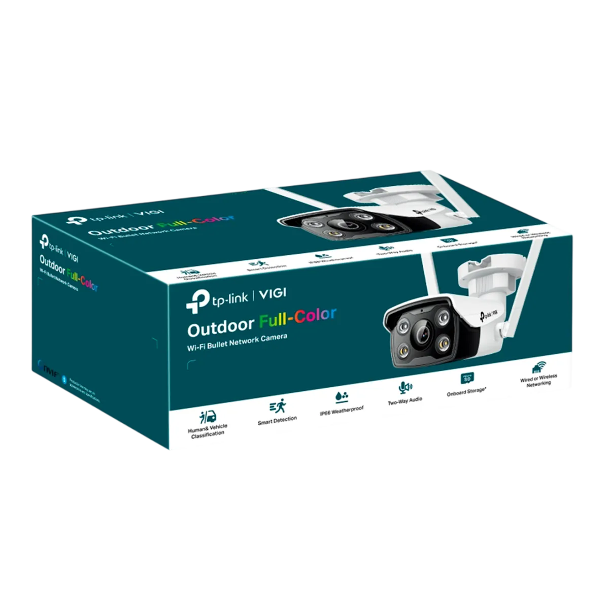 TP-Link VIGI C340-W (4мм) / 4MP Full-Color Уличная цилиндрическая IP-камера