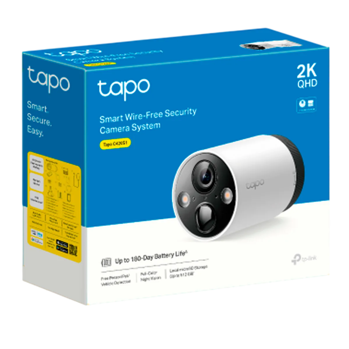 TP-Link Tapo C420S1 / Умная система видеонаблюдения с 1 камерой с аккумулятром и поддержкой ИИ