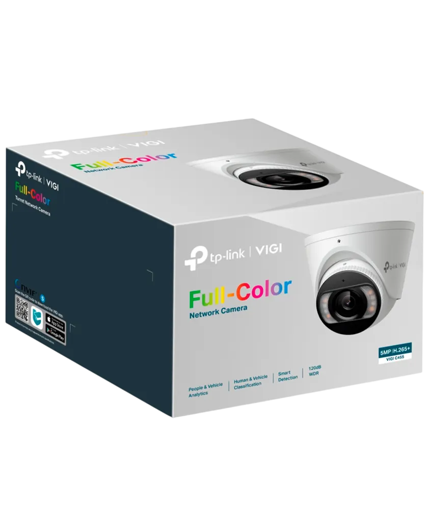 TP-Link VIGI C455 (2.8мм) / 5MP Full-Color Турельная IP-камера