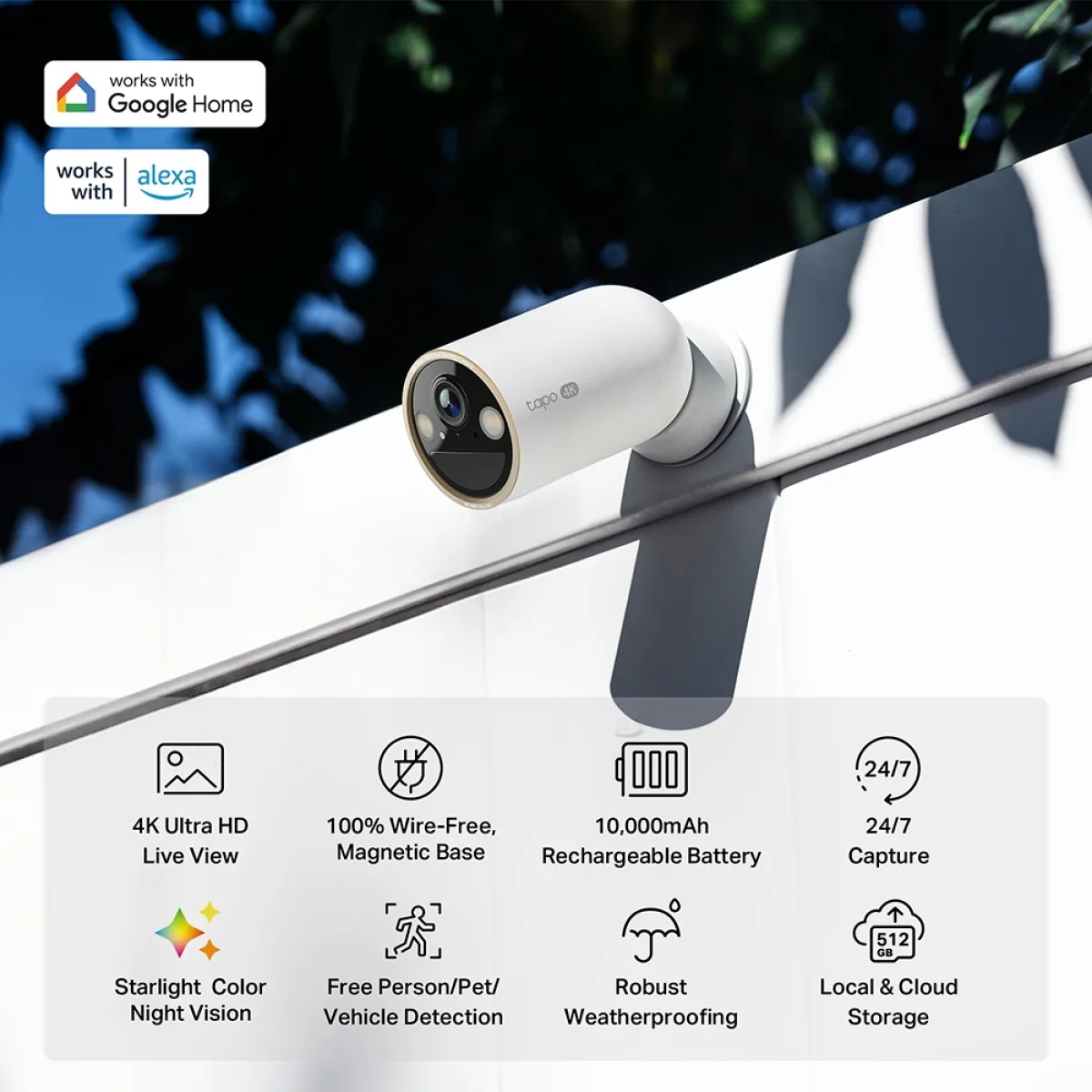 TP-Link Tapo C460 KIT / Комплект умной камеры с поддержкой ИИ и солнечной панели