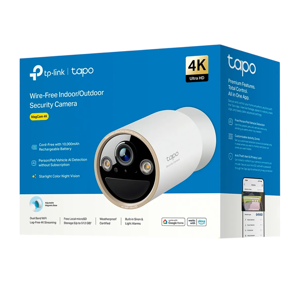 TP-Link Tapo C460 KIT / Комплект умной камеры с поддержкой ИИ и солнечной панели