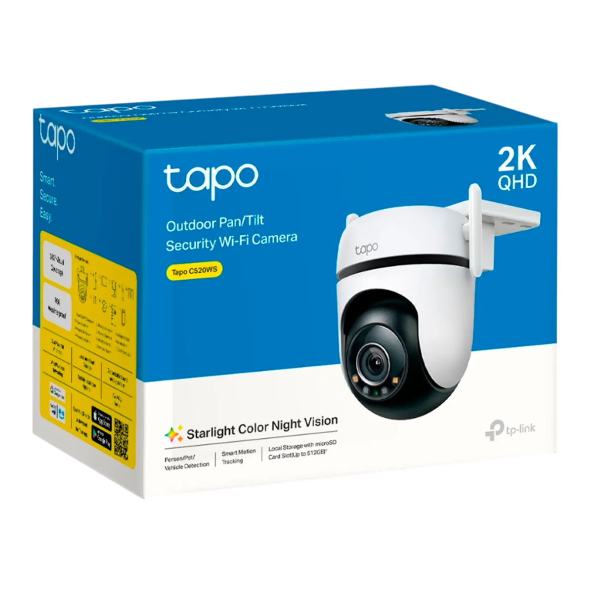 TP-Link Tapo C520WS / Умная наружная поворотно-наклонная камера с поддержкой ИИ