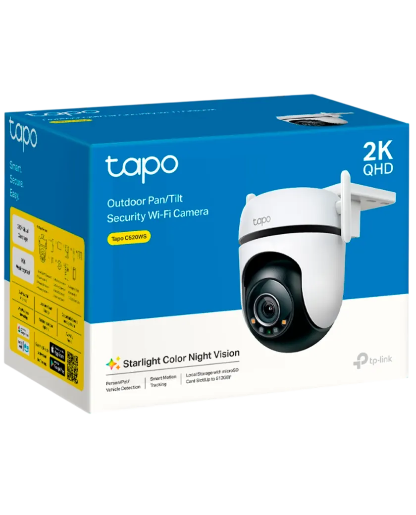 TP-Link Tapo C520WS / Умная наружная поворотно-наклонная камера с поддержкой ИИ