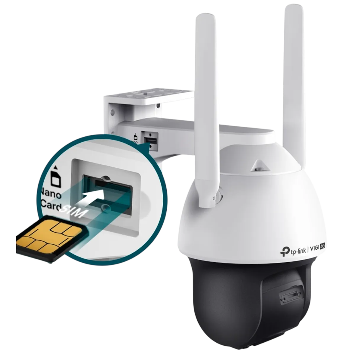 TP-Link VIGI C540-4G (4мм) / 4MP ColorPro Уличная поворотно-наклонная IP-камера с поддержкой 4G