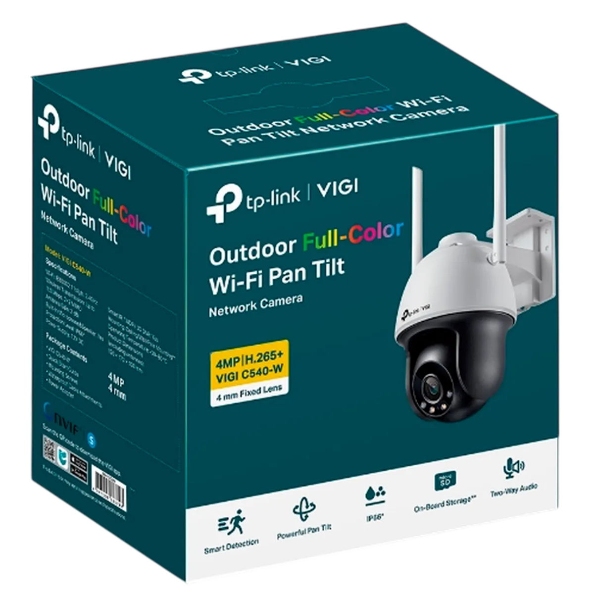 TP-Link VIGI C540-W (4мм) / 4MP Full-Color Уличная поворотно-наклонная IP-камера с Wi-Fi