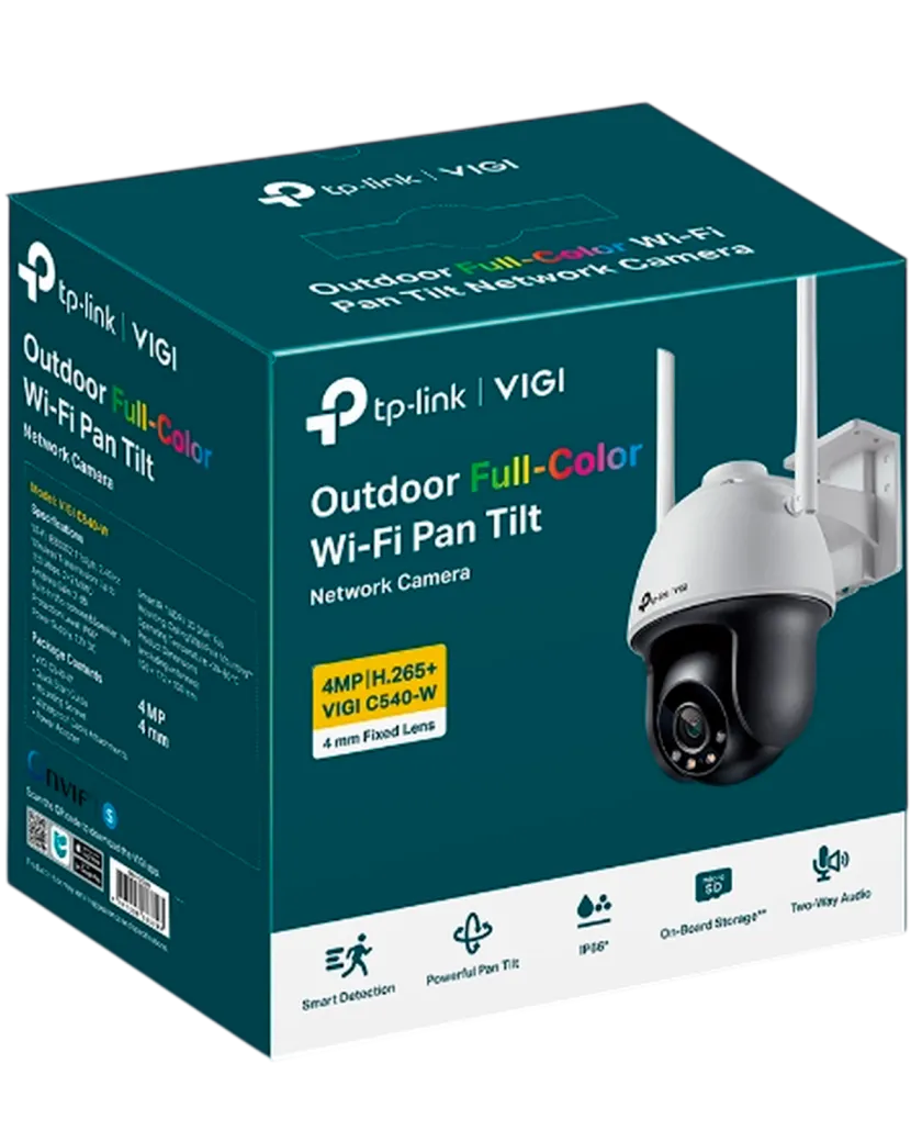 TP-Link VIGI C540-W (4мм) / 4MP Full-Color Уличная поворотно-наклонная IP-камера с Wi-Fi