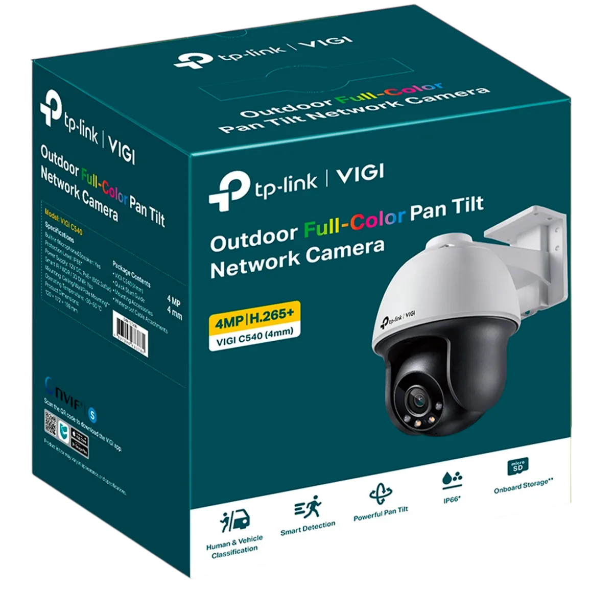 TP-Link VIGI C540 (4мм) / 4MP Full-Color Уличная поворотно-наклонная IP-камера