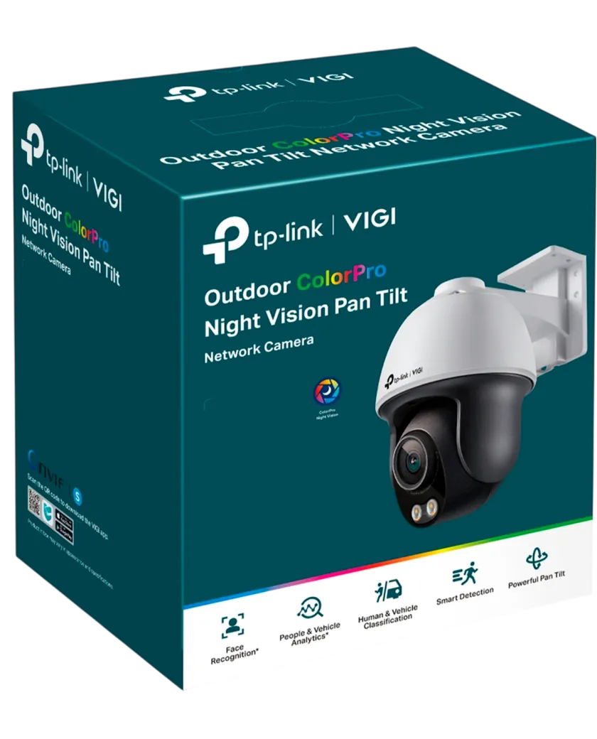 TP-Link VIGI C540S (4мм) / 4MP ColorPro Уличная поворотно-наклонная IP-камера