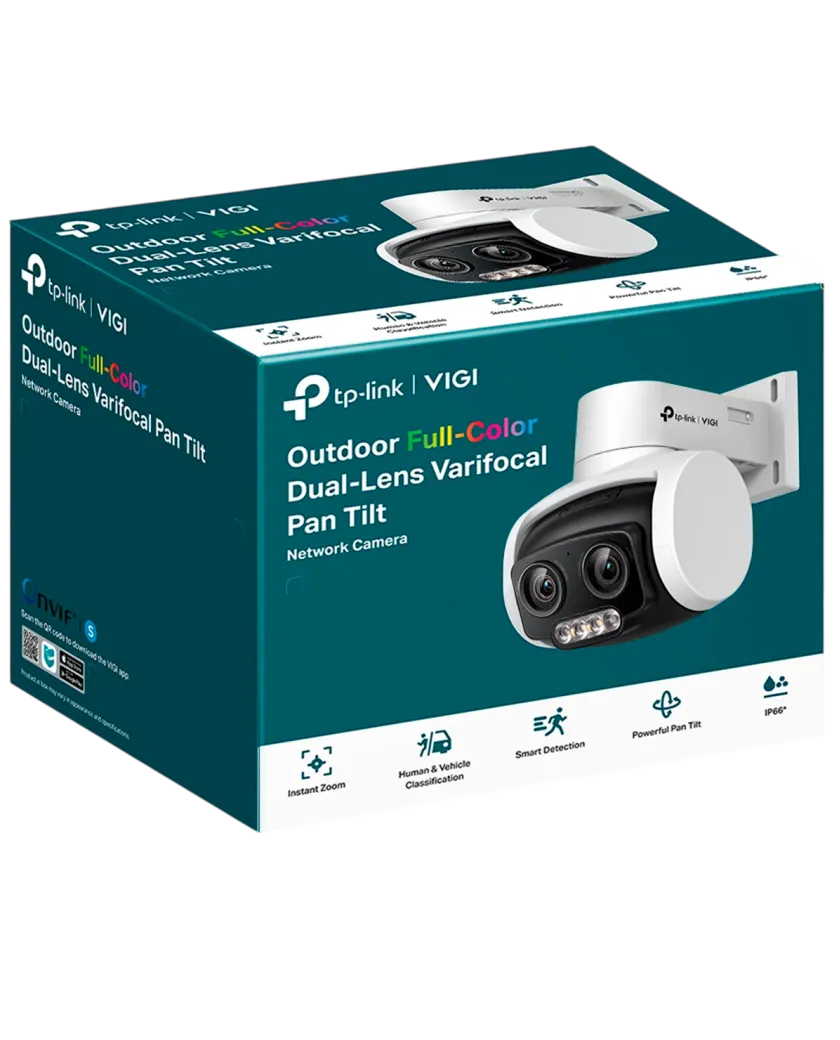 TP-Link VIGI C540V / 4MP Full-Color Уличная поворотно-наклонная варифокальная IP-камера с двумя объективами