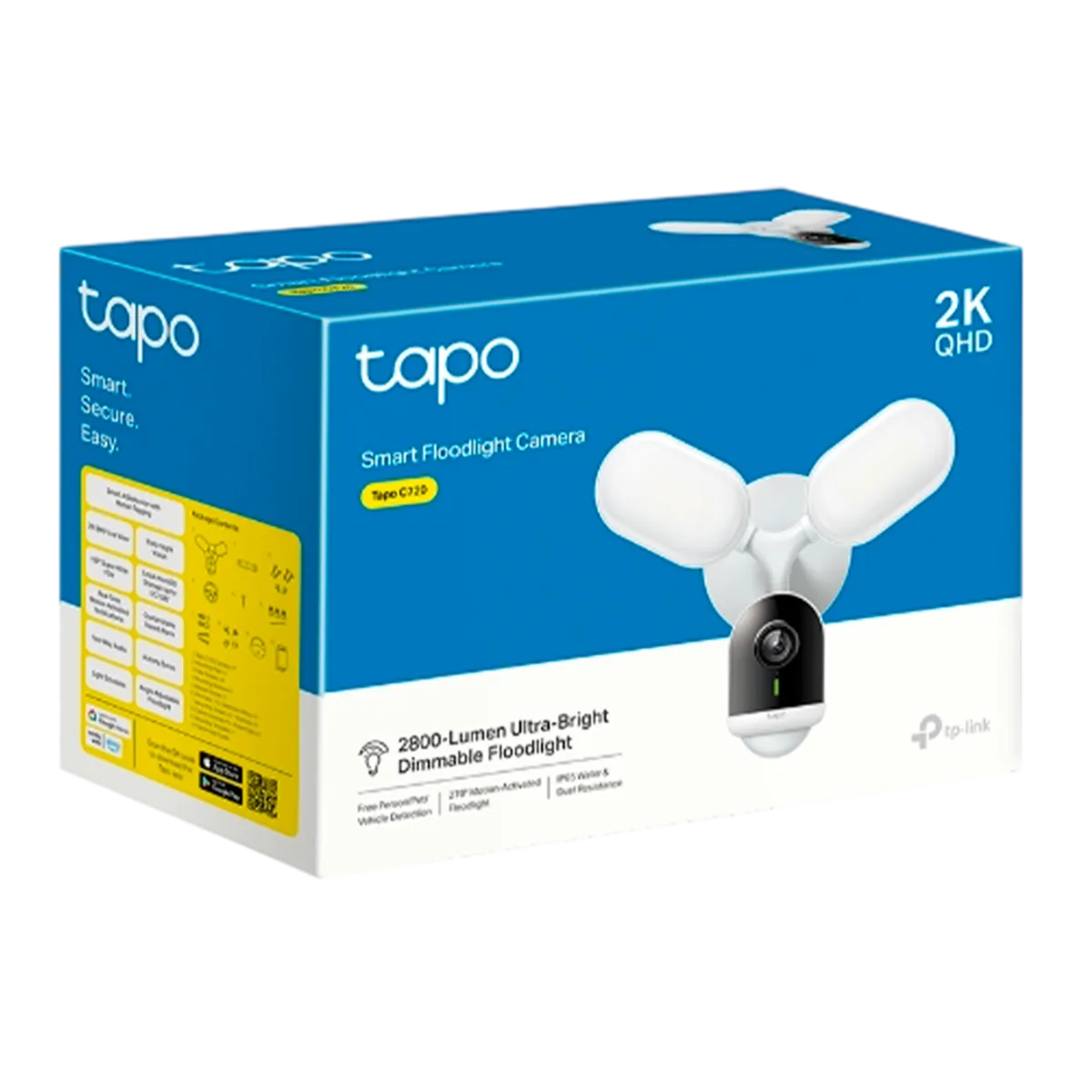 TP-Link Tapo C720 / Умная наружная камера с прожектором и поддержкой ИИ