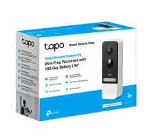 TP-Link Tapo D230S1 / Умный дверной звонок с камерой 2K 5MP, аккумулятором и центром управления